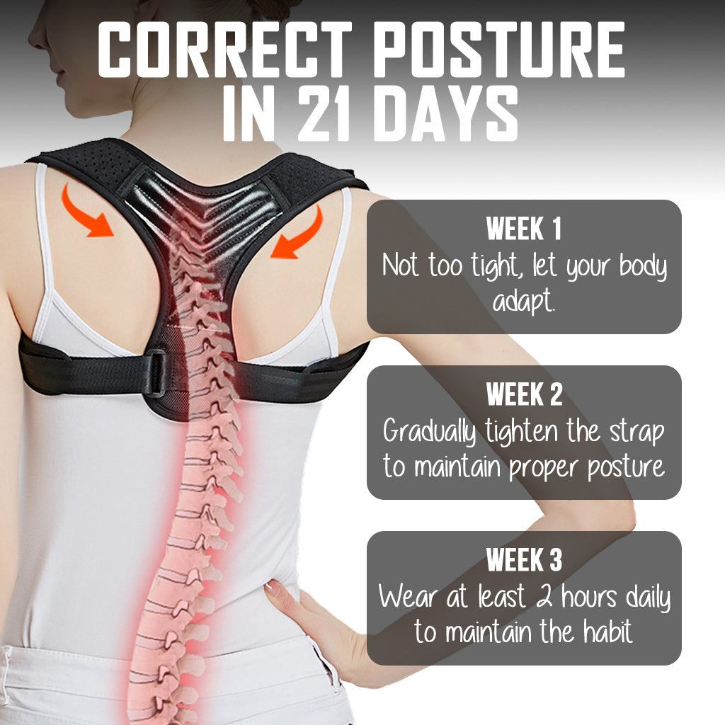 Back Posture Corrector L Adjustable Belt Strap Shoulder Spine Neck Lumbar Support Men Women Kids