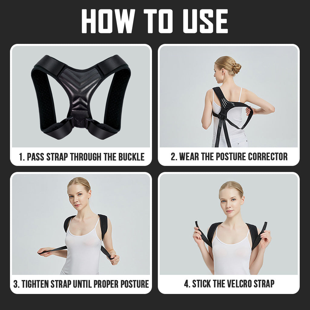 Back Posture Corrector S Adjustable Belt Strap Shoulder Spine Neck Lumbar Support Men Women Kids