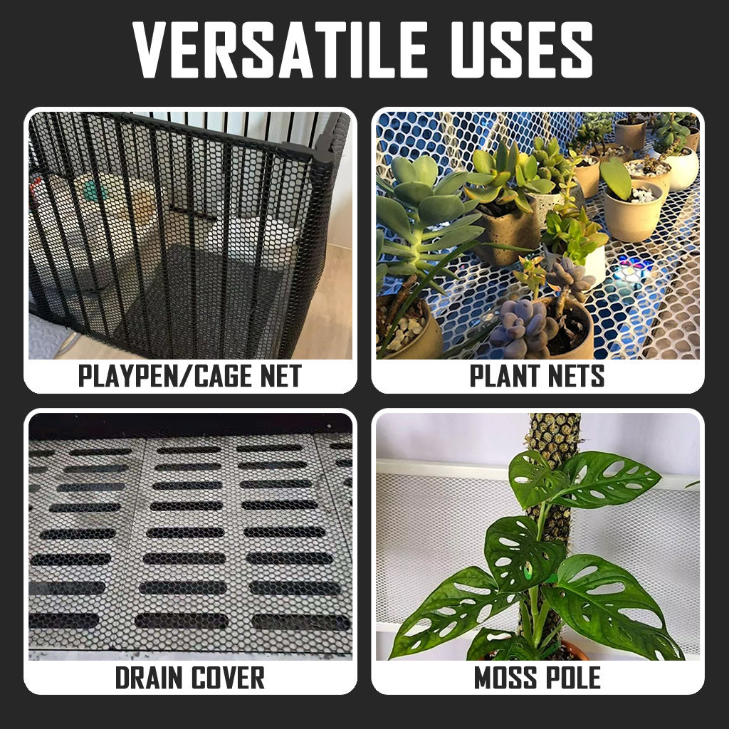 PVC Plastic White Mesh Window Gate Door Pet Cat Proof Bird Net Multipurpose Safety Protective Netting Barrier