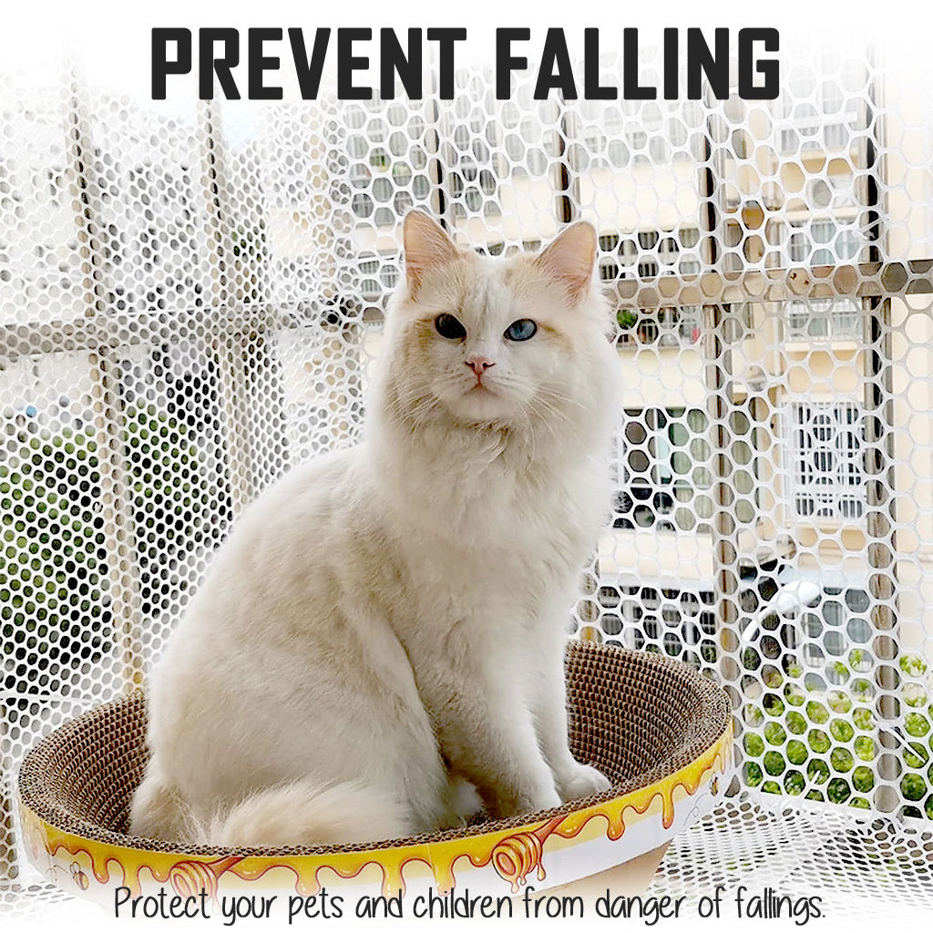 PVC Plastic White Mesh Window Gate Door Pet Cat Proof Bird Net Multipurpose Safety Protective Netting Barrier