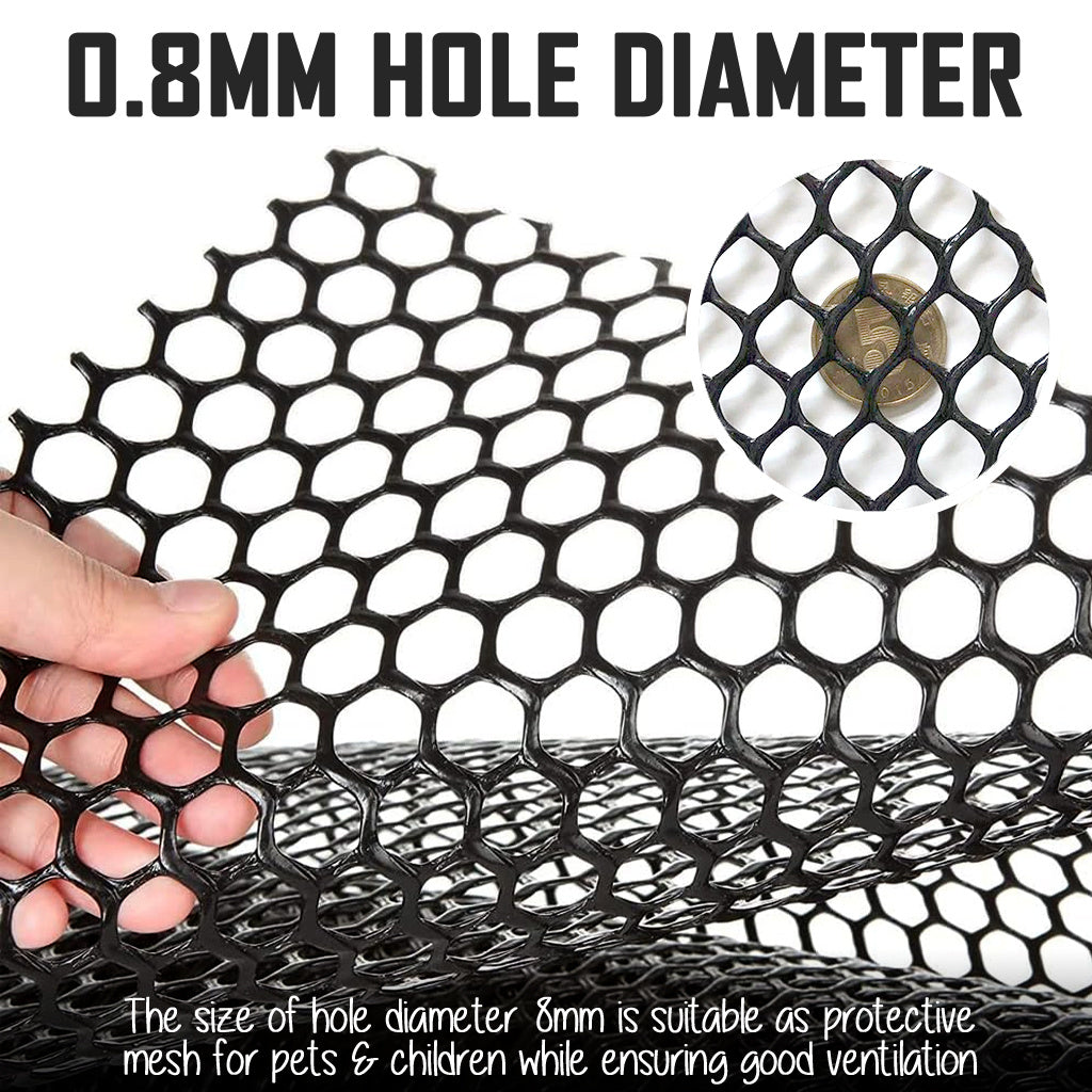 PVC Plastic White Mesh Window Gate Door Pet Cat Proof Bird Net Multipurpose Safety Protective Netting Barrier
