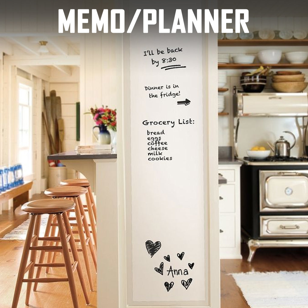 PP Blackboard Wall Sticker Writing Drawing Memo Chalk Board School Classroom