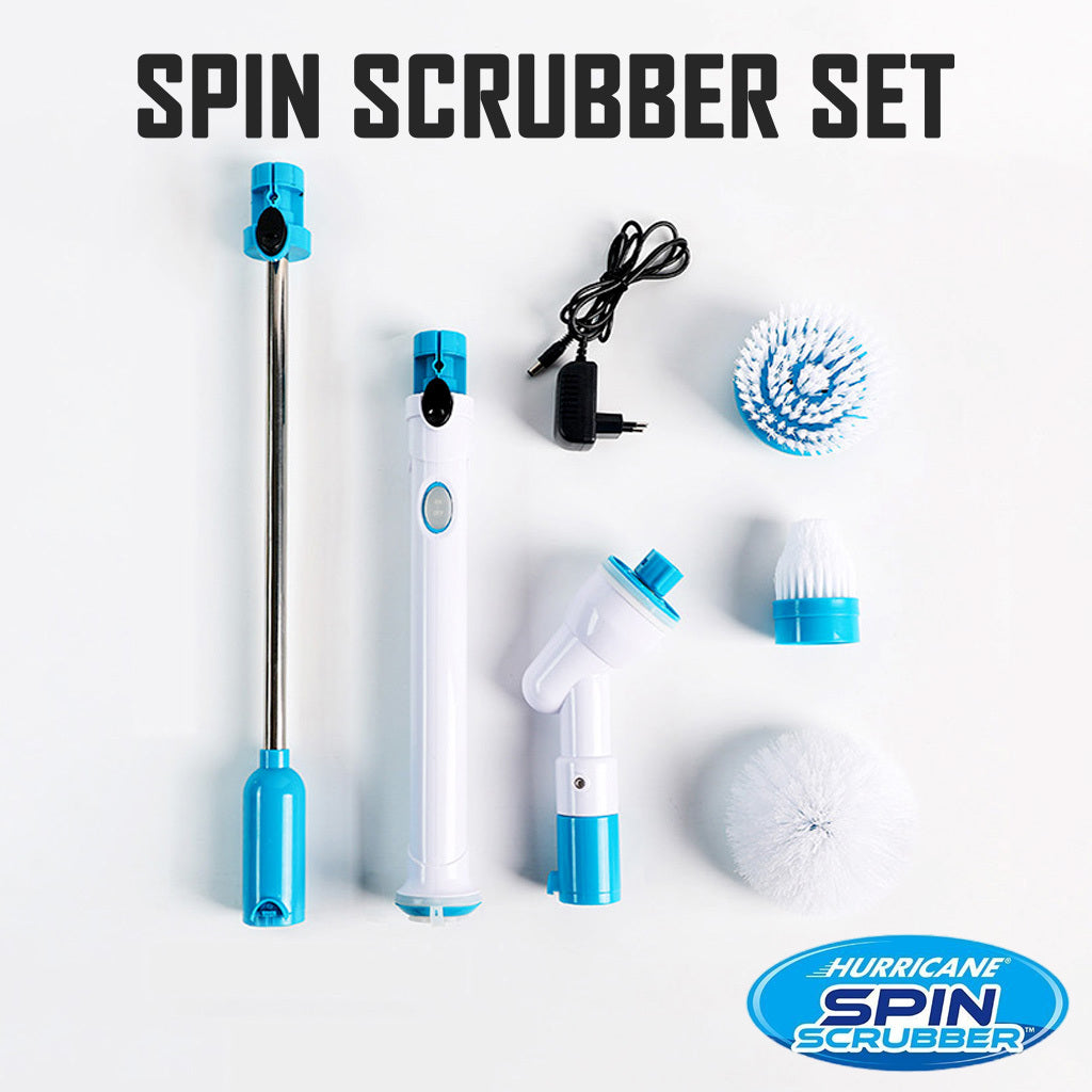Electric Spin Scrubber - Power Brush Home Bathroom Cleaning Tool Floor Toilet Window Cleaner