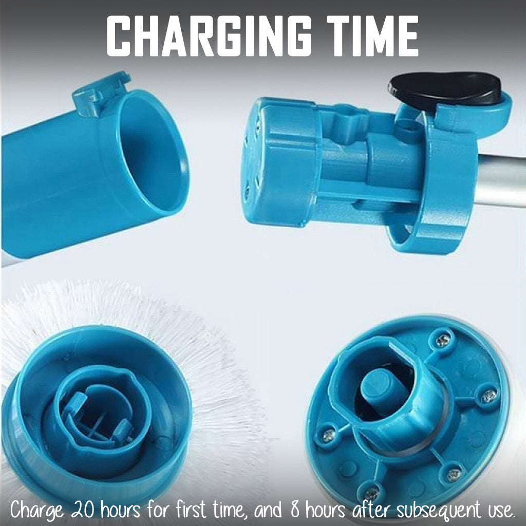 Electric Spin Scrubber - Power Brush Home Bathroom Cleaning Tool Floor Toilet Window Cleaner
