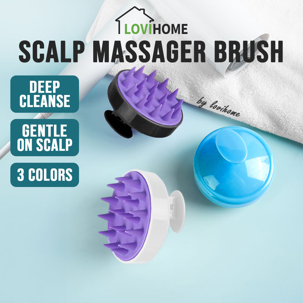 Scalp Shampoo Massage Blue Brush Detangle Hair Comb Head Massager