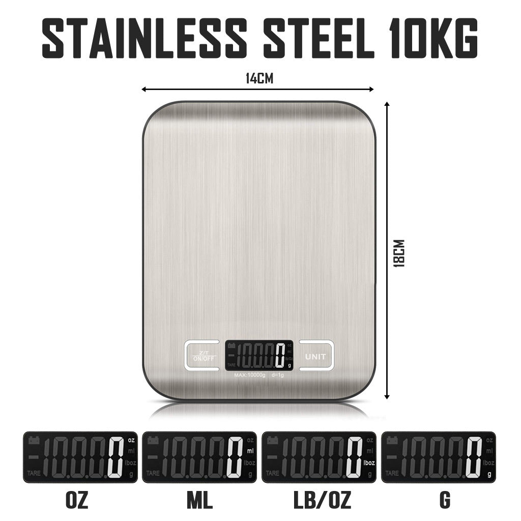 Kitchen Digital Stainless Steel Weighing Scale Food Weight Measuring Machine Cooking Baking Tools Kitchenware