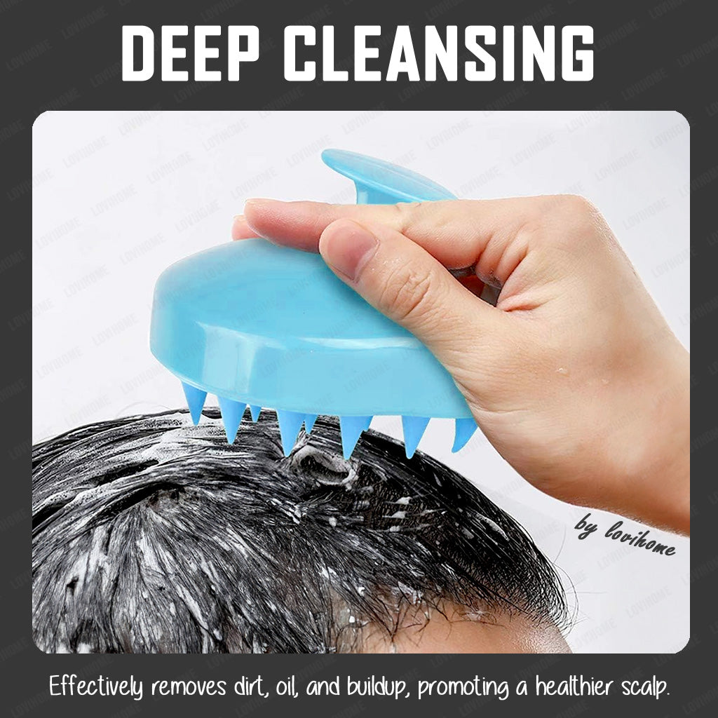 Scalp Shampoo Massage Blue Brush Detangle Hair Comb Head Massager