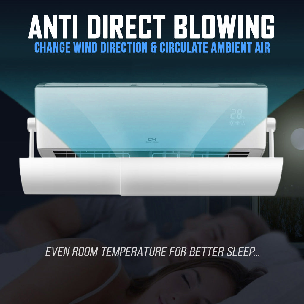 Retractable Air Conditioner Shield With Holes Anti-Blowing Cover AC Windshield