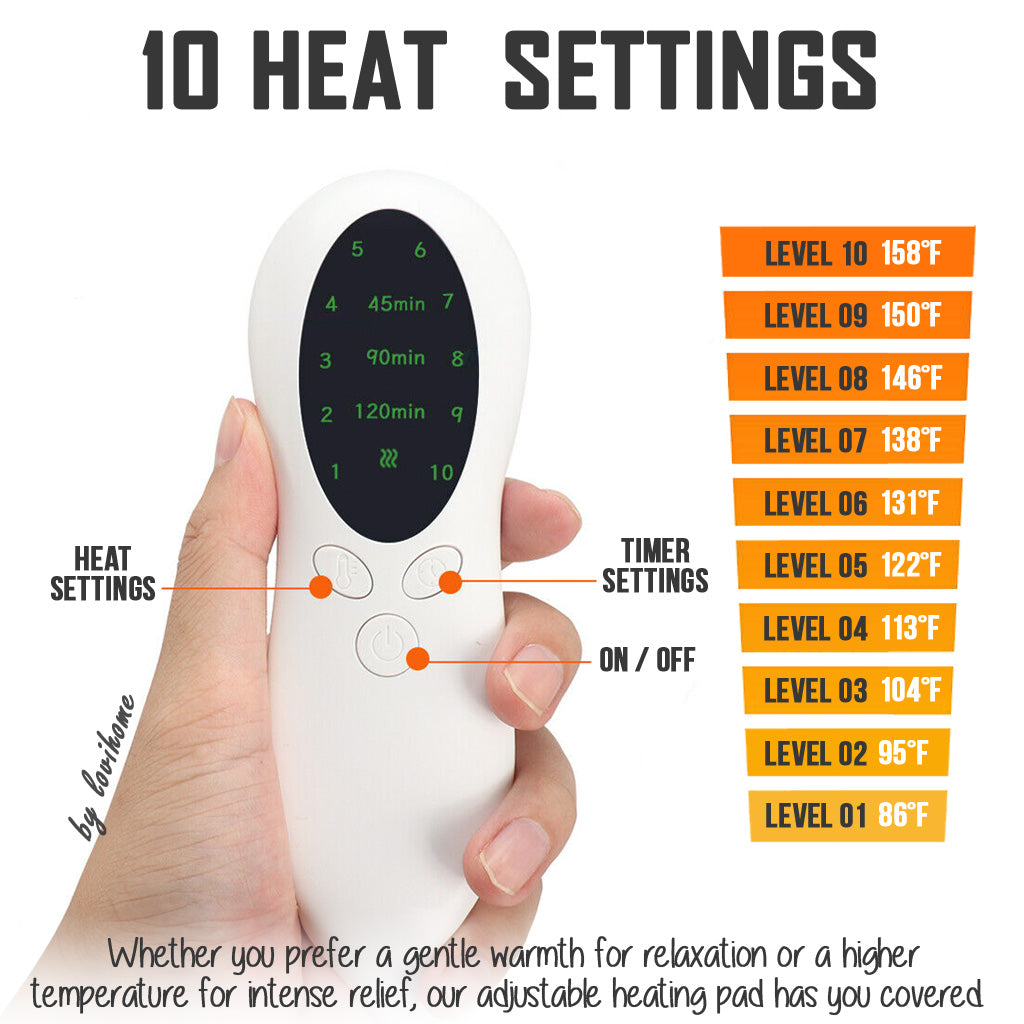 Electric Heating Pad 40x76cm Back Neck Massager Menstrual Pain Relief Travel Shoulder Waist Arm Warm Stomach Massage Heat