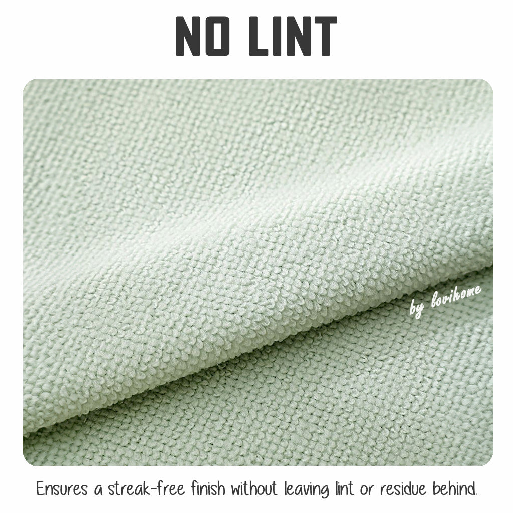 Disposable Microfiber Cleaning Cloth 2 Box Green 20pcs Kitchen Wipe Table Towel