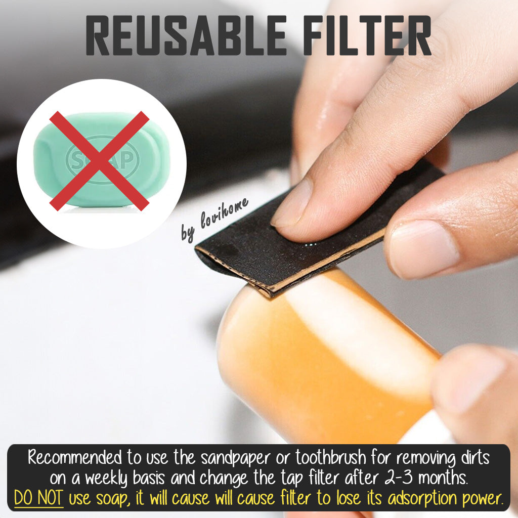 Premium Tap Water Purifier JN-21 Ceramic Filter Nozzle Spray Clean Refill Kitchen Sink Faucet Dispenser Extender