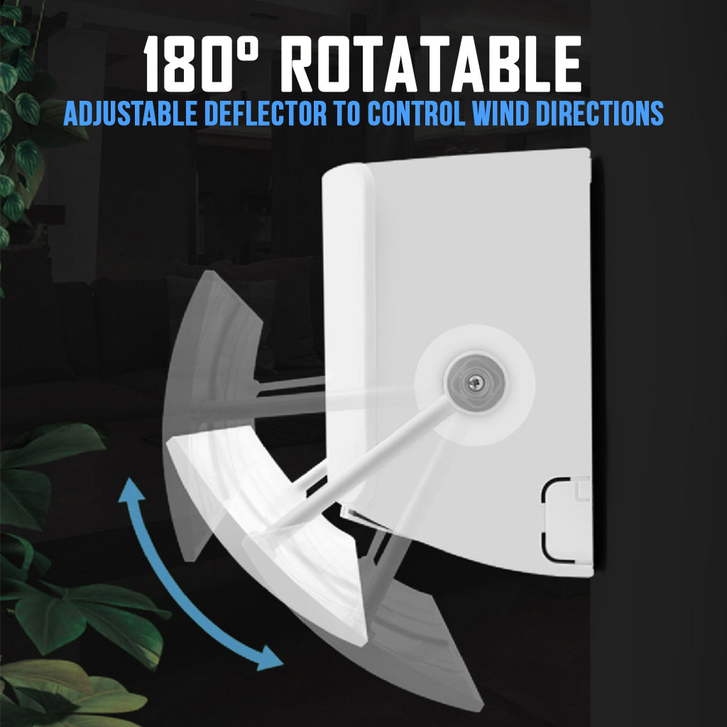 Retractable Air Conditioner Shield Without Holes Anti-Blowing Cover AC Windshield