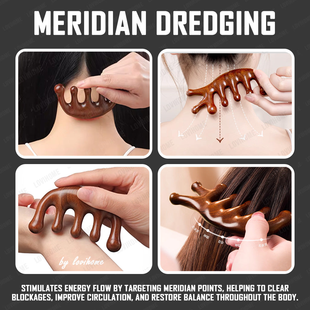 Resin D40 Meridian Massage Comb Therapy Tool