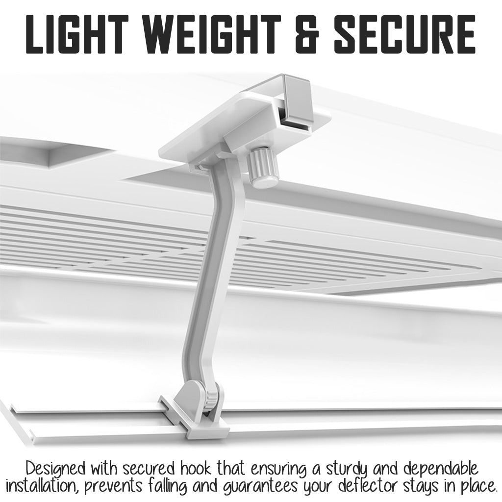 Central Aircon Wind Deflector 53cm Ceiling Air Conditioner Unit Airflow Diverter Air Con Shield Windshield