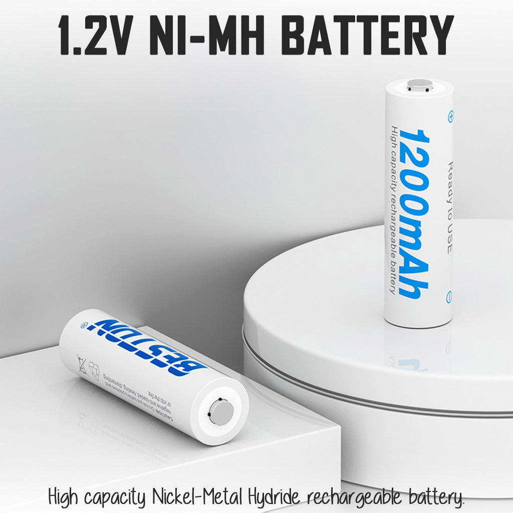 Beston AAA 1300mAh Rechargeable Battery Pack Ni-MH LED Triple A Batteries