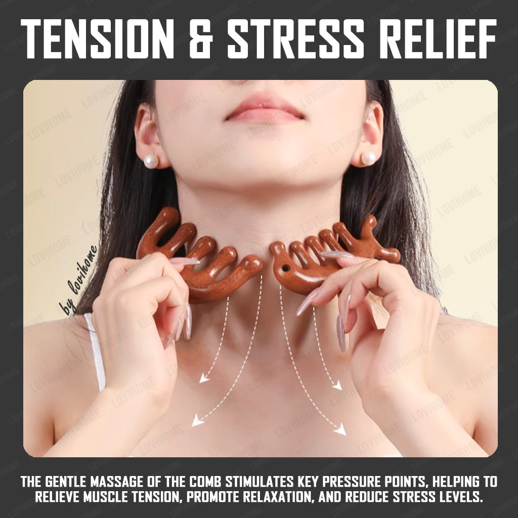 Resin D40 Meridian Massage Comb Therapy Tool