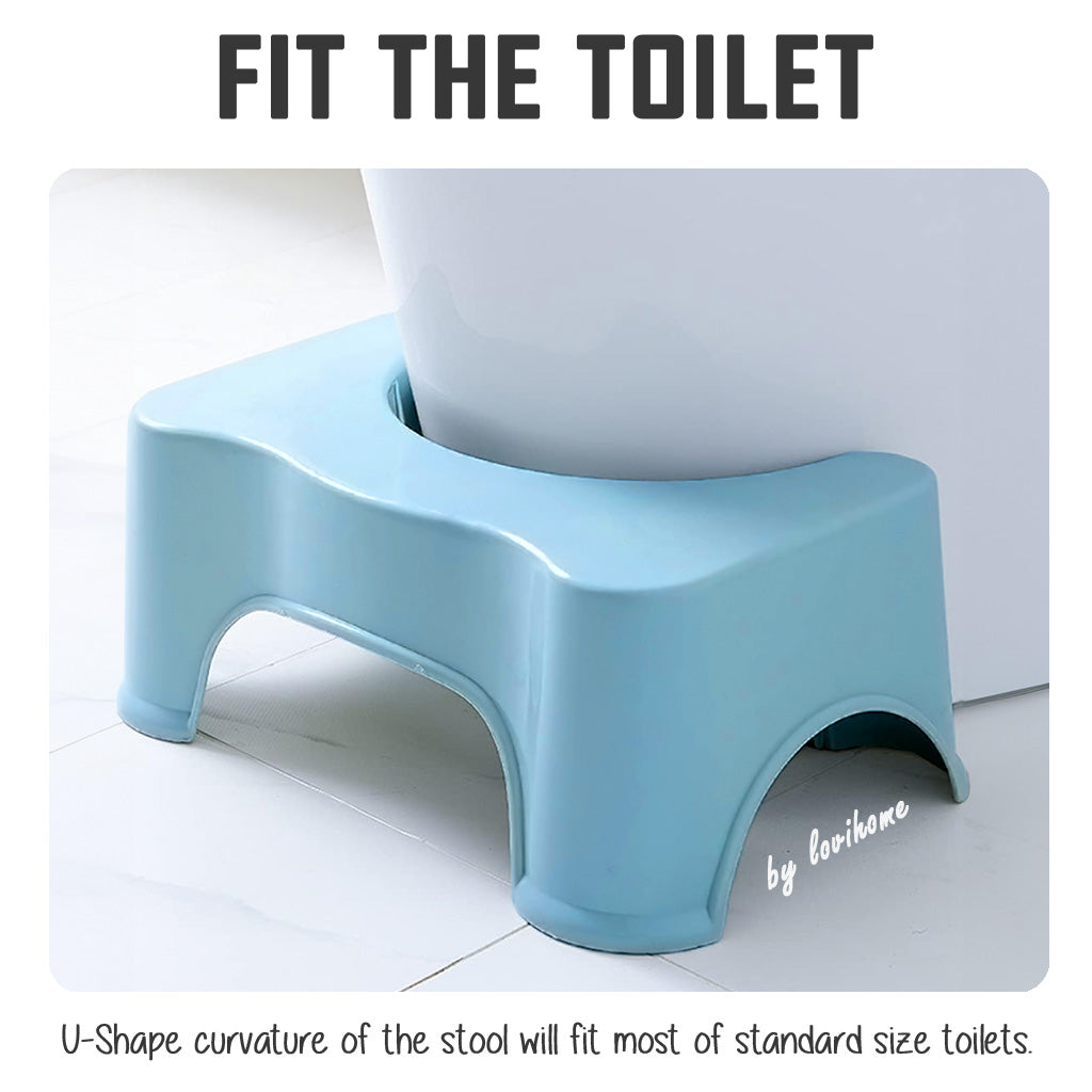 Squatmaster White Anti Slip Design Squat Step Stool Constipation Relief Potty Toilet Sturdy Foot Chair Footstool w/ WARRANTY