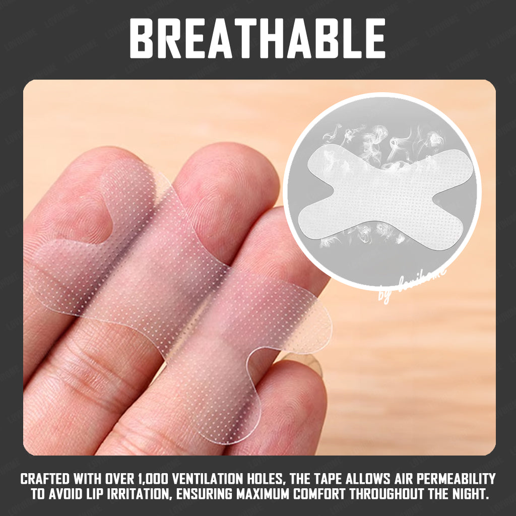 30pcs Mouth Breathing Corrector Tape Anti Snoring Stickers Sleep Patch Nose Breathing Strip