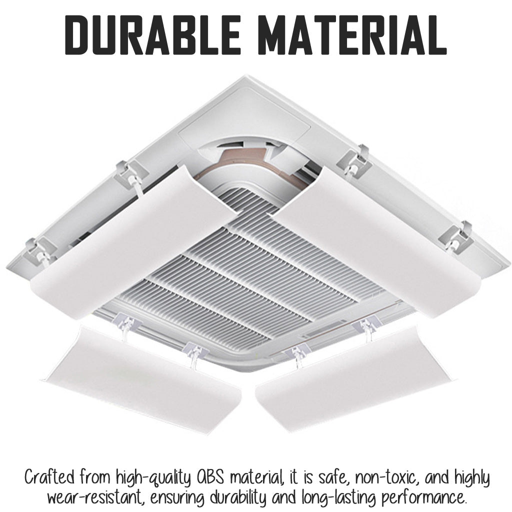 Central Aircon Wind Deflector 53cm Ceiling Air Conditioner Unit Airflow Diverter Air Con Shield Windshield