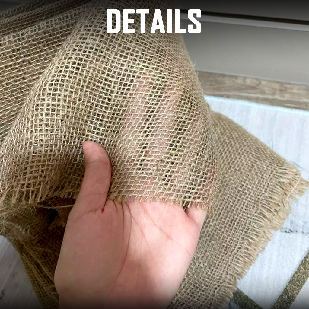 Burlap Cloth Natural Fabric - Sack Jute Home Decor DIY Craft - 1 Qty = 1 Meter