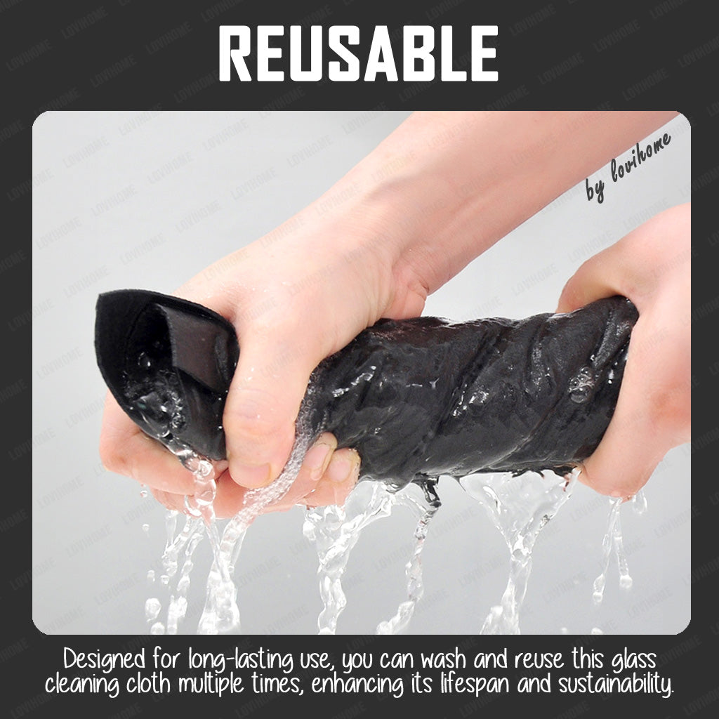 Streak Free 30x30cm Magic Watermark Free Glass Cleaning Cloth