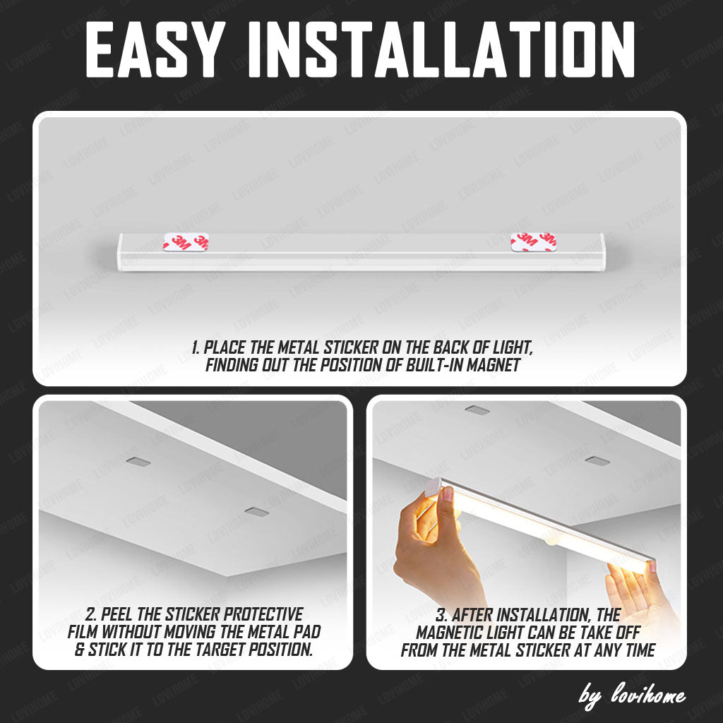 LED Tricolor 21cm Motion Sensor Light