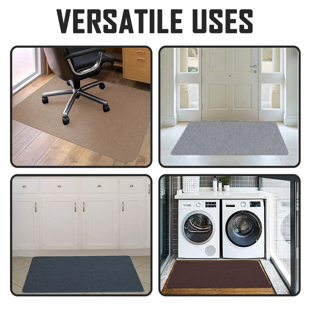 Chair Mat Black Floor Protection Non-Slip Office Study Room Carpet Roller Chair Leg Wheel Sound Cushion Cover Protector