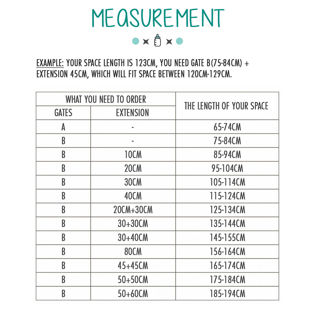 Baby Safety Gate Extension 80cm Auto Lock Fence Bedroom Baby Kids Pet Dog Cat Child Door Frame Barrier HDB Home Kitchen