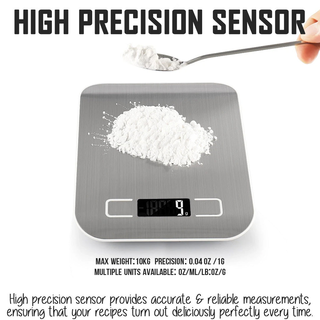 Kitchen Digital Stainless Steel Weighing Scale Food Weight Measuring Machine Cooking Baking Tools Kitchenware