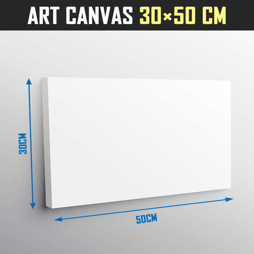 White Plain Cotton Art Canvas 30x50cm Wooden Frame Painting Drawing Board Supplies DIY Wall Picture Poster