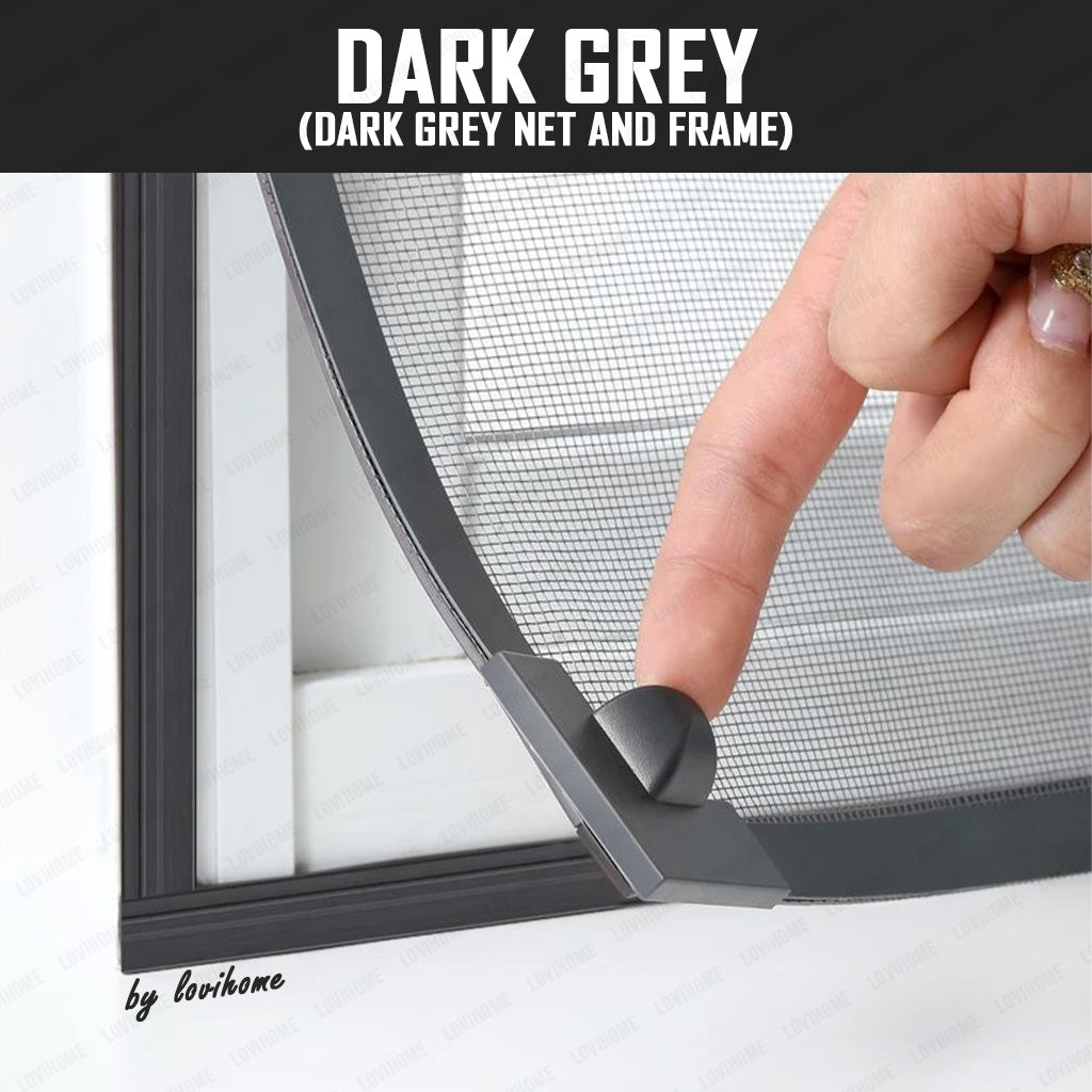 DIY Set Magnetic Mosquito Net Insect Screen Home Window Mesh Frame - Free Tool Set