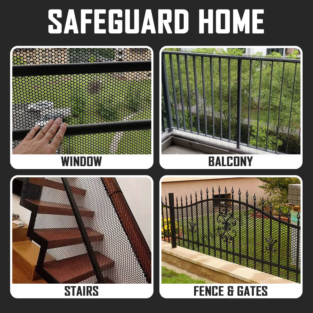 PVC Plastic White Mesh Window Gate Door Pet Cat Proof Bird Net Multipurpose Safety Protective Netting Barrier