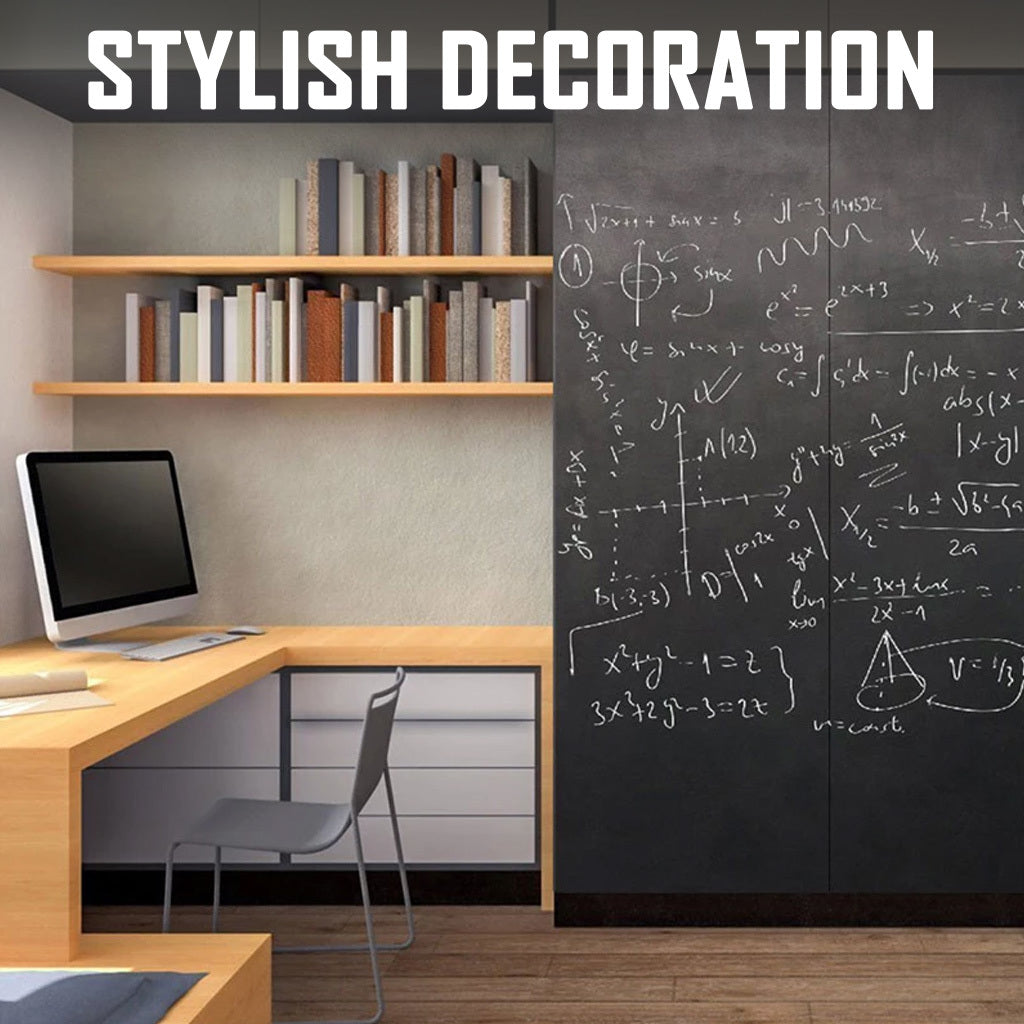 PVC Whiteboard Wall Sticker Writing Drawing Memo Chalk Board School Classroom
