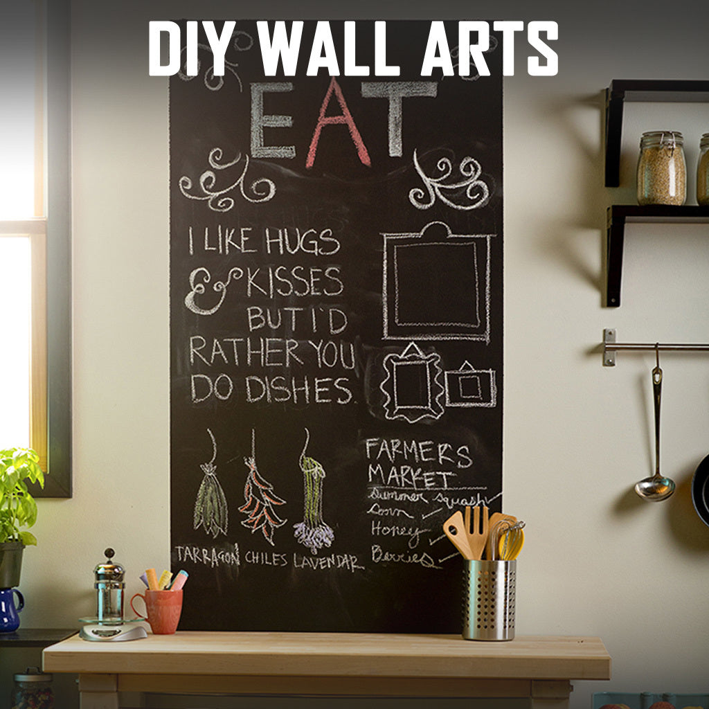 PP Blackboard Wall Sticker Writing Drawing Memo Chalk Board School Classroom