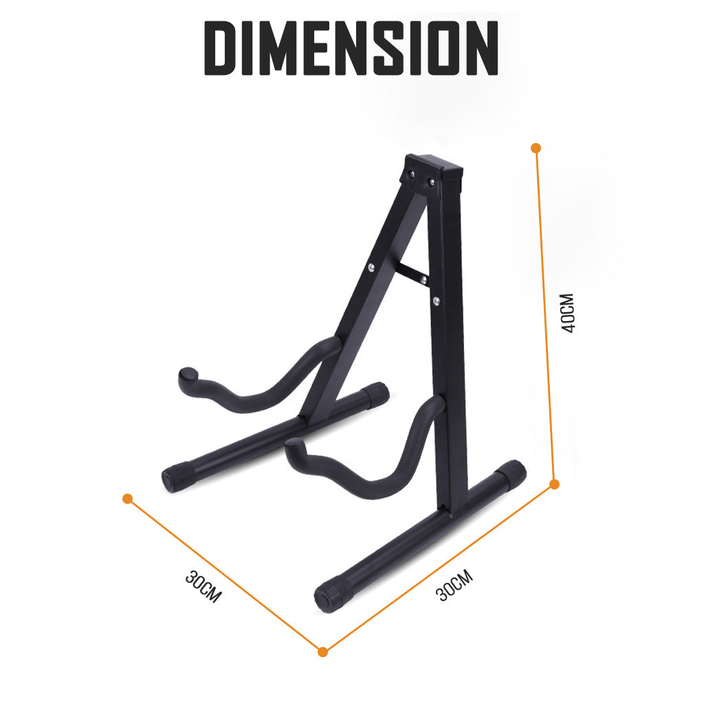 Foldable Acoustic Electric Guitar Stand Bass Violin Rack Holder Music Instrument Display Capo Pick Accessories