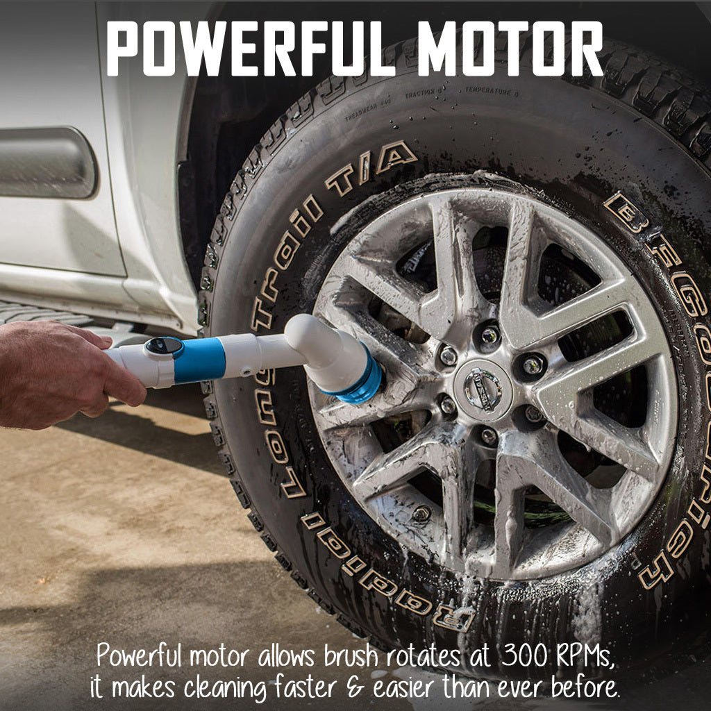Electric Spin Scrubber - Power Brush Home Bathroom Cleaning Tool Floor Toilet Window Cleaner