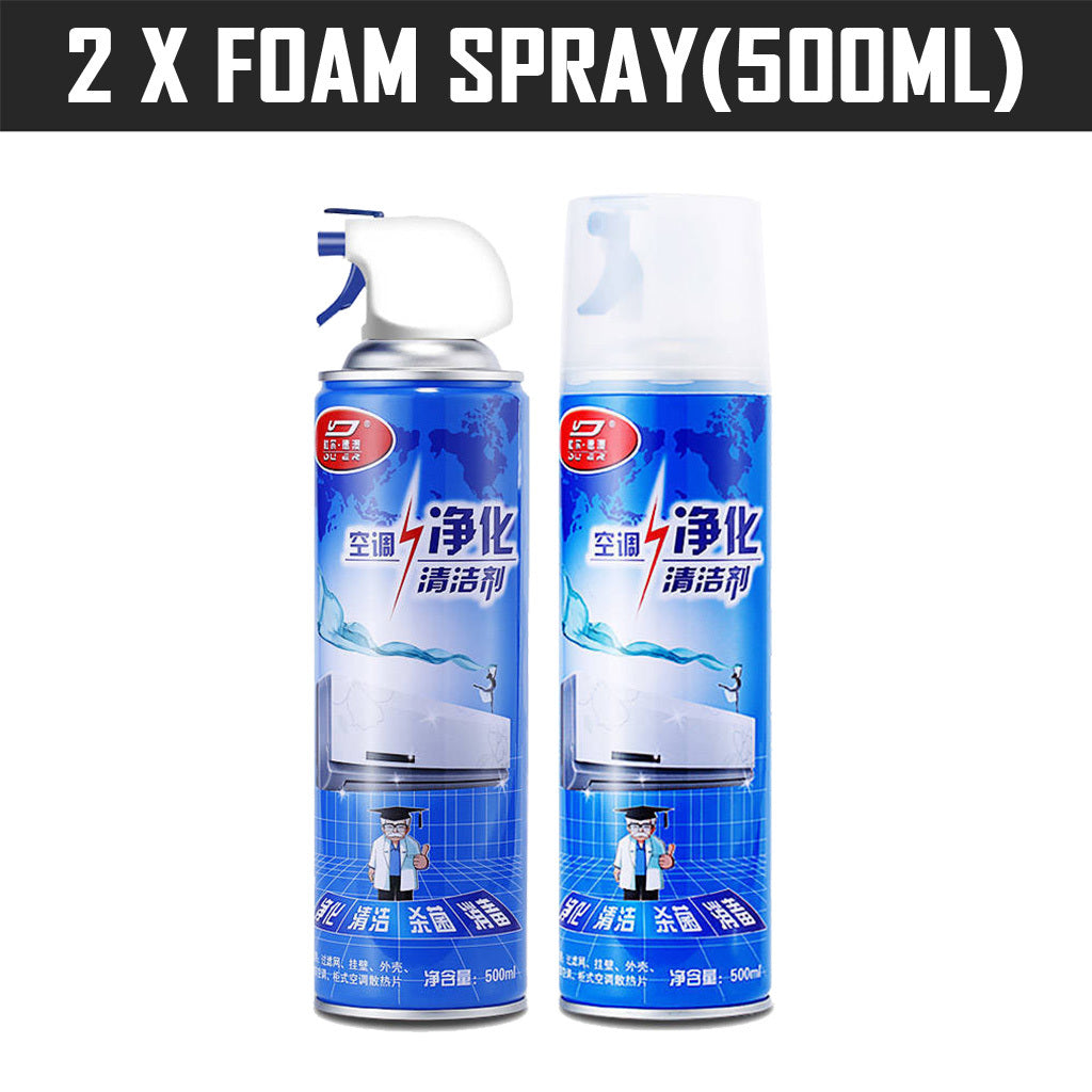 Aircon Cleaning Set - Cleaning Spray Cleaning Cover Brush Air Conditioner Cleaner Cover Bag Air Con Servicing