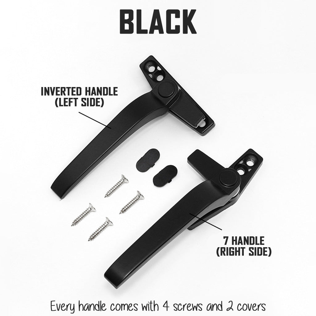HDB Window Locking 7 Right Handle - Aluminium Casement Lever Replacement Home DIY