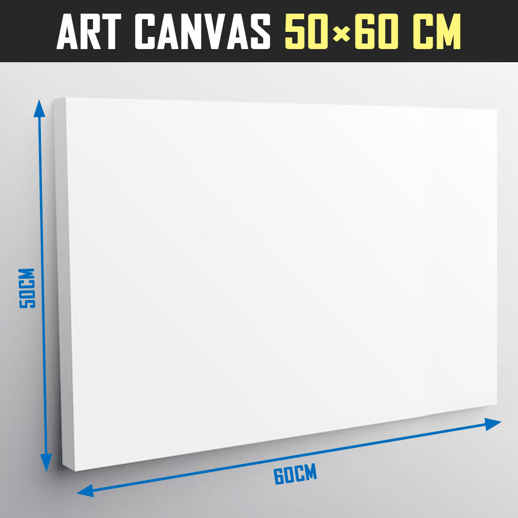 White Plain Cotton Art Canvas 50x60cm Wooden Frame Painting Drawing Board Supplies DIY Wall Picture Poster