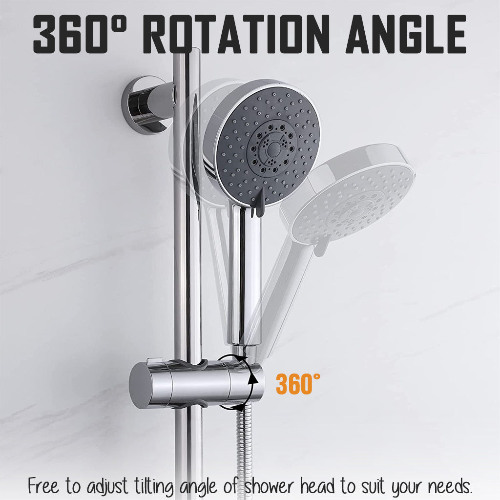 Adjustable Grey Shower Head Holder Universal Rail Bracket Mount Bathroom 花洒 支架