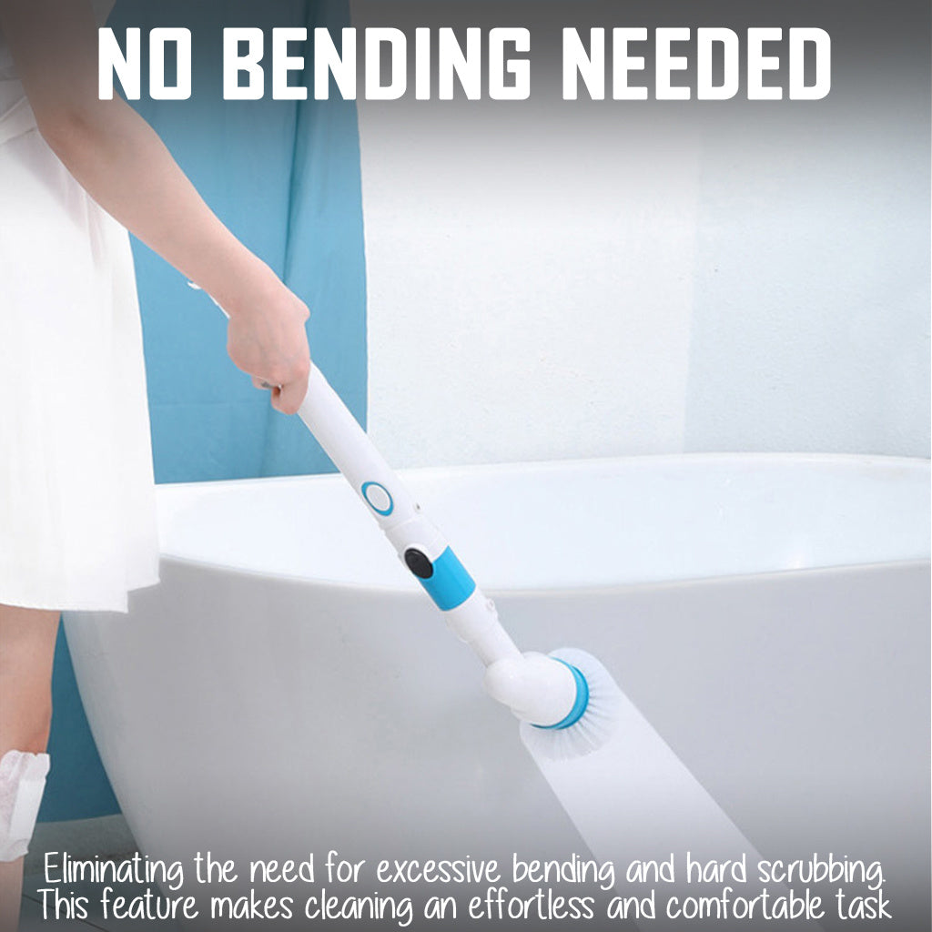 Electric Spin Scrubber - Power Brush Home Bathroom Cleaning Tool Floor Toilet Window Cleaner