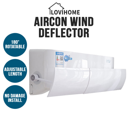 Retractable Air Conditioner Shield Anti-Blowing Cover AC Windshield