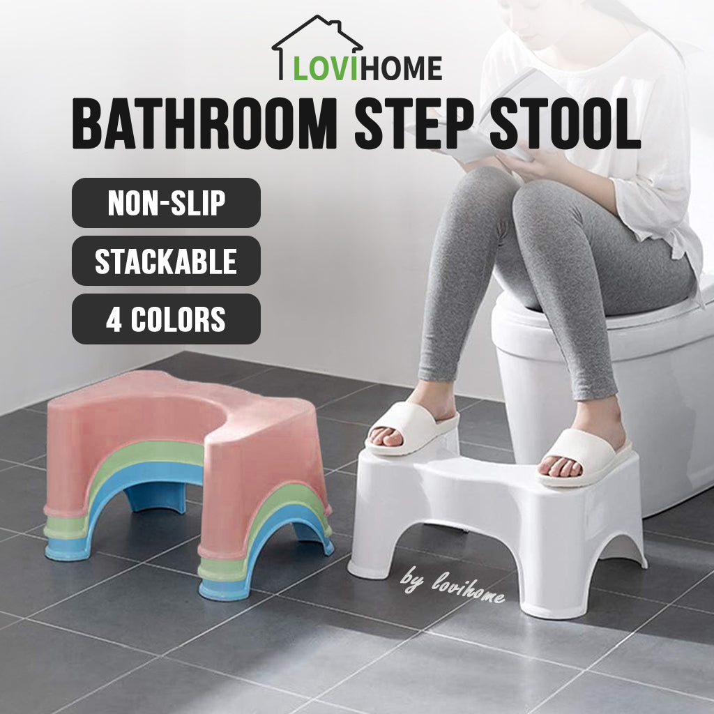 Squatmaster Blue Anti Slip Design Squat Step Stool Constipation Relief Potty Toilet Sturdy Foot Chair Footstool w/ WARRANTY