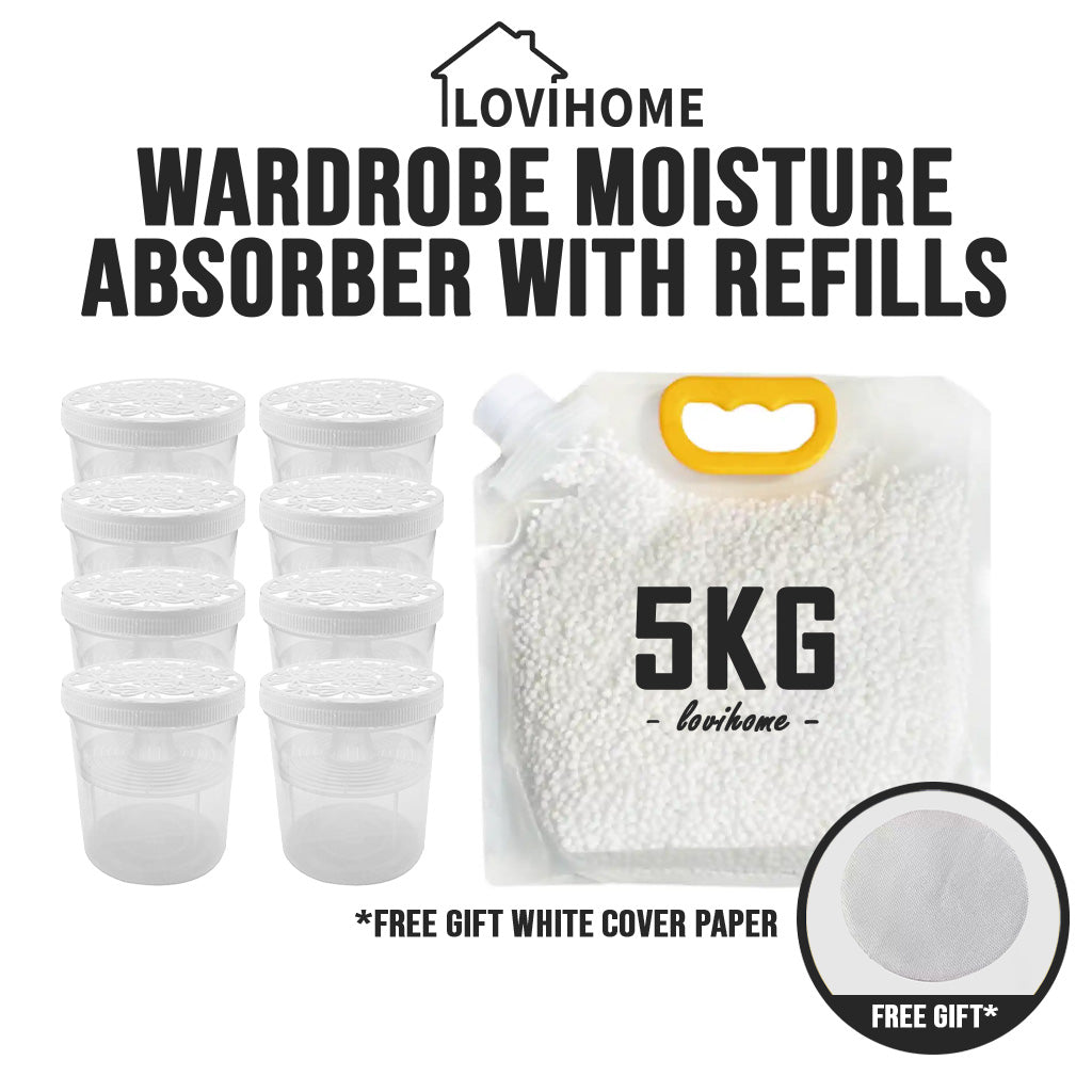 Refillable Wardrobe Moisture Absorber Closet Cabinet Dehumidifier Refill Activated Charcoal Bead