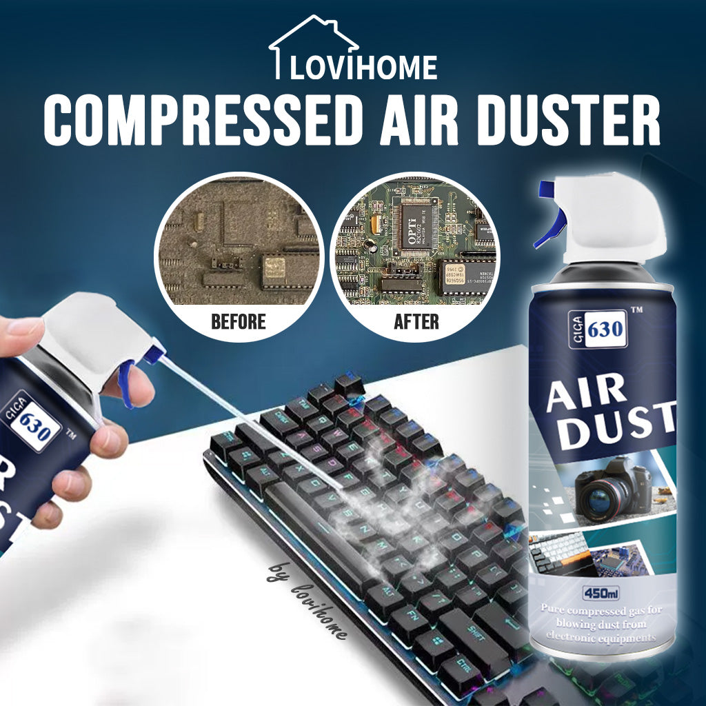 Compressed Air Duster 450ml Multipurpose Air Blaster Spray Cleaner
