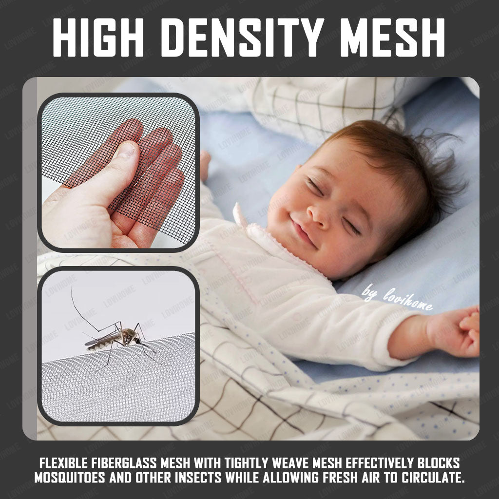 DIY Set Magnetic Mosquito Net Insect Screen Home Window Mesh Frame - Free Tool Set