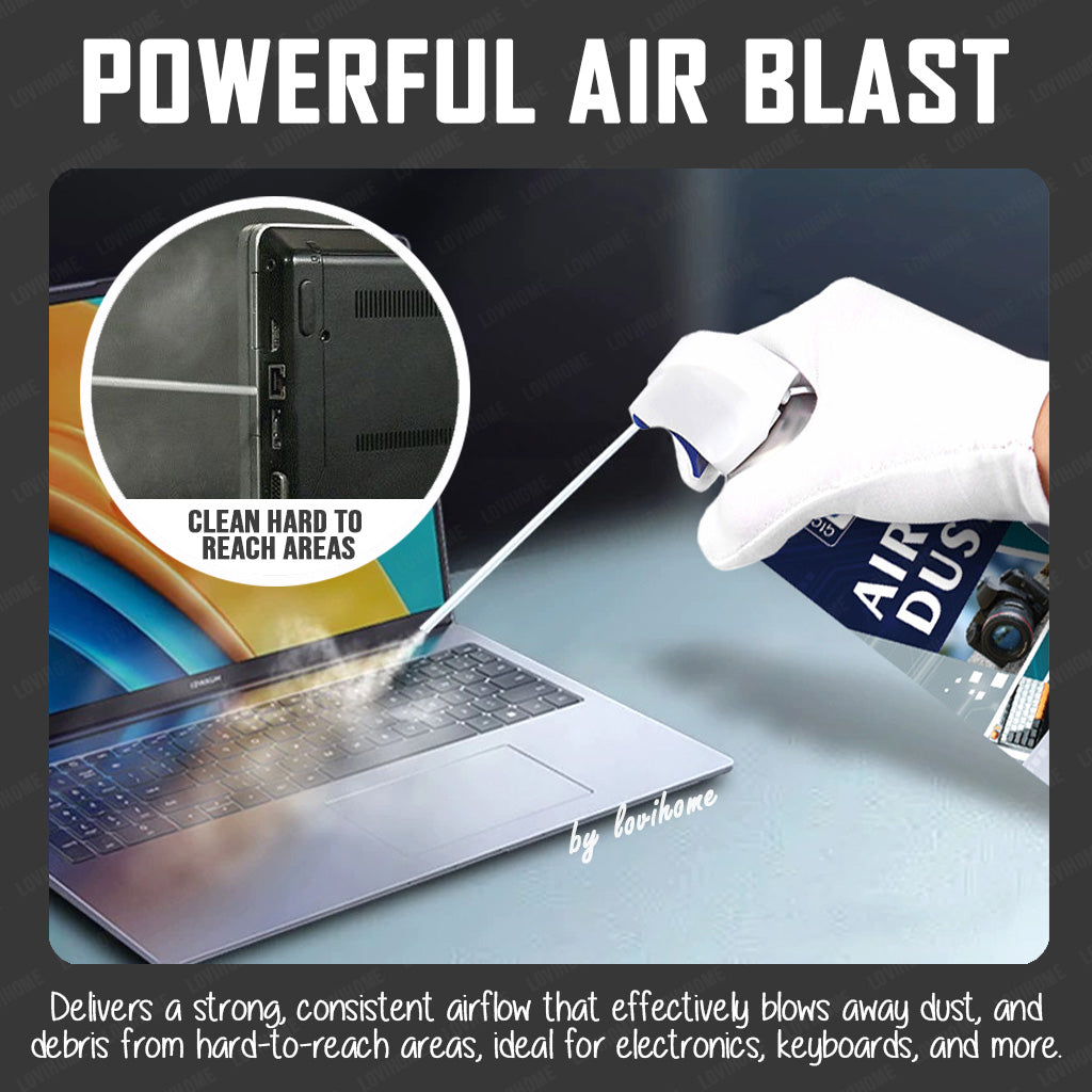 Compressed Air Duster 450ml Multipurpose Air Blaster Spray Cleaner
