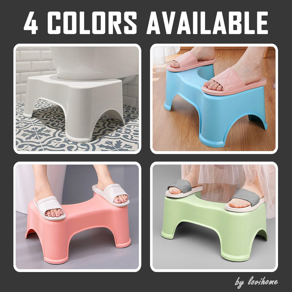 Squatmaster Blue Anti Slip Design Squat Step Stool Constipation Relief Potty Toilet Sturdy Foot Chair Footstool w/ WARRANTY