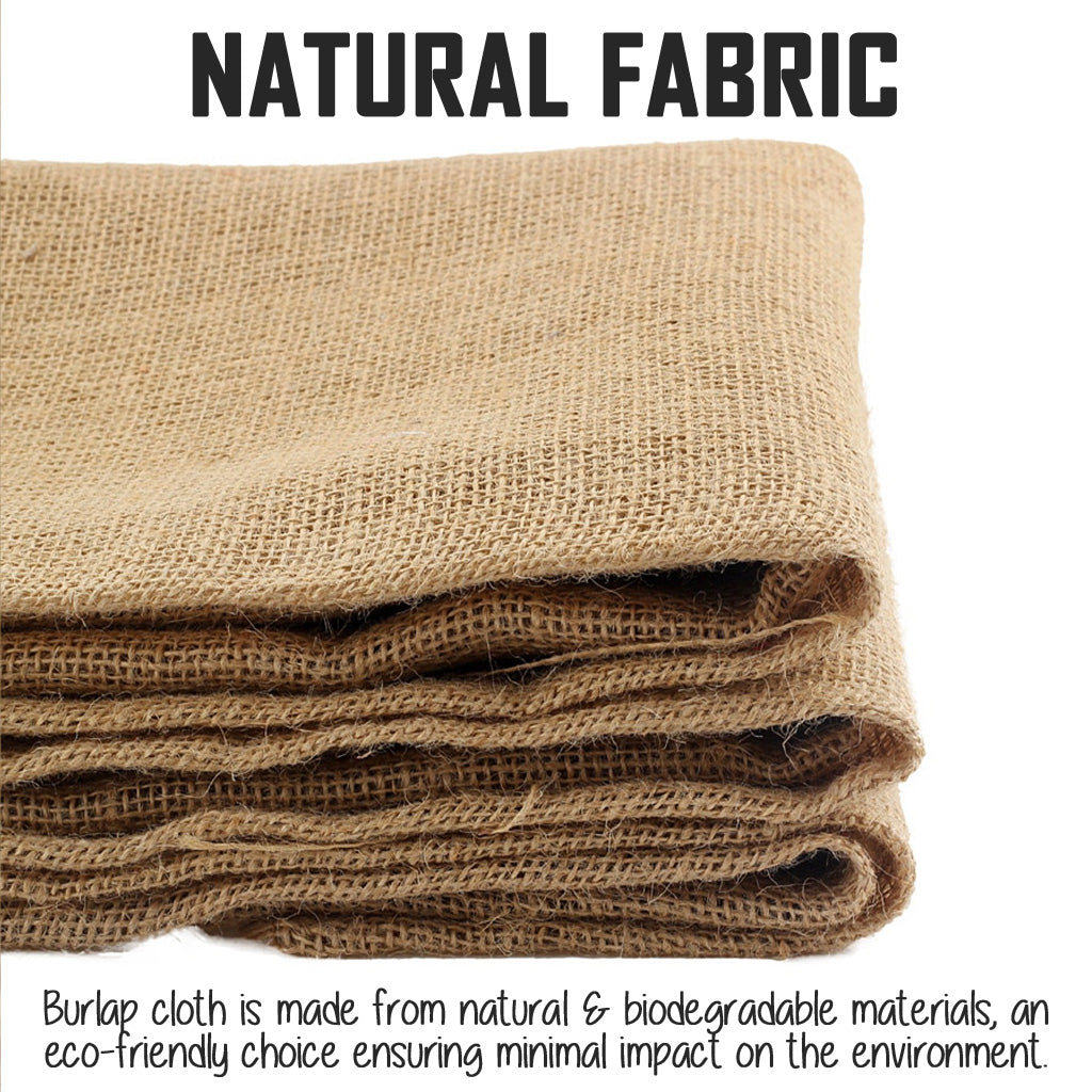 Burlap Cloth Natural Fabric Sack Jute Home Decor DIY Craft 1 Qty Lovihome