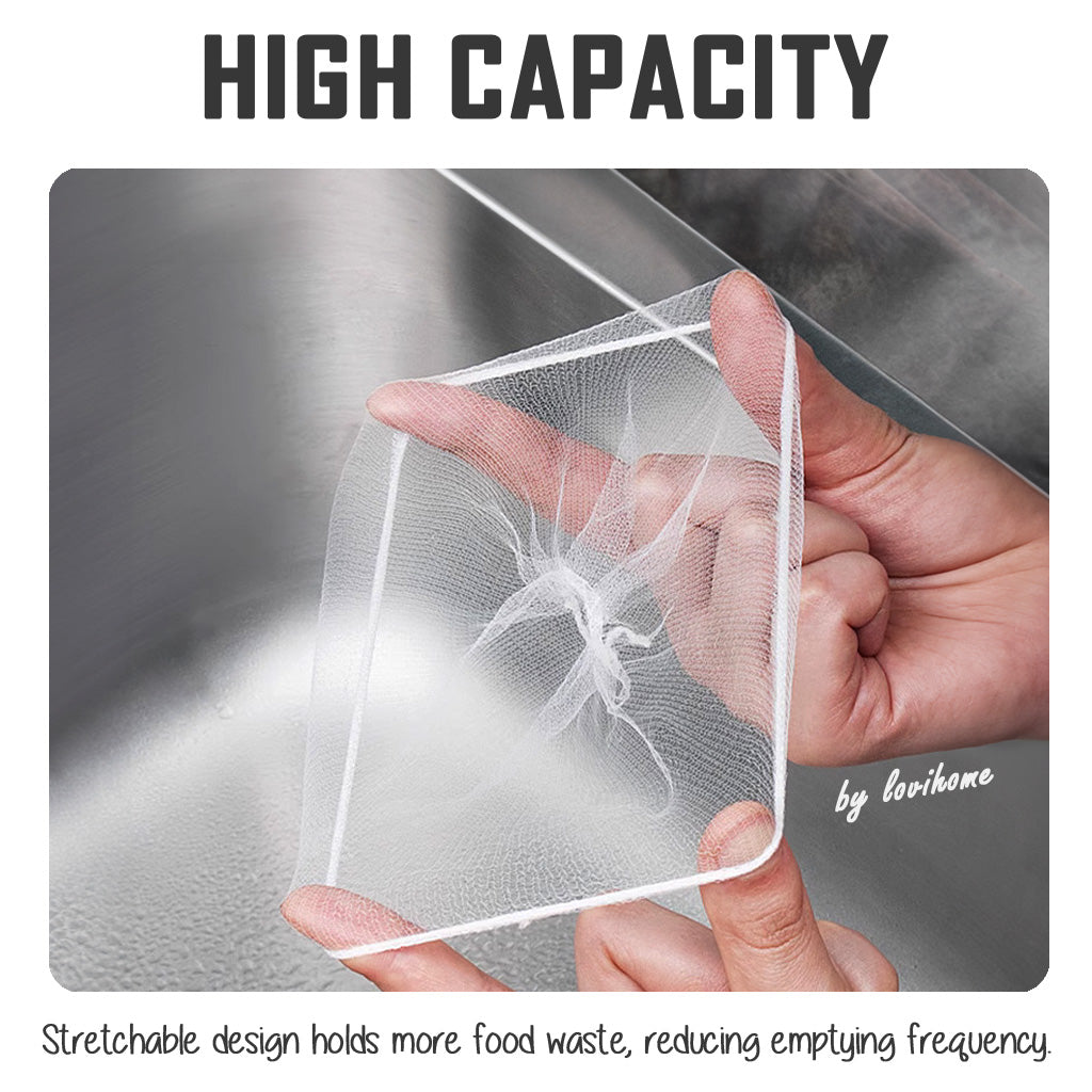 Disposable Sink Filter 25pcs Pack Drainage Mesh Net Kitchen Sink Strainer